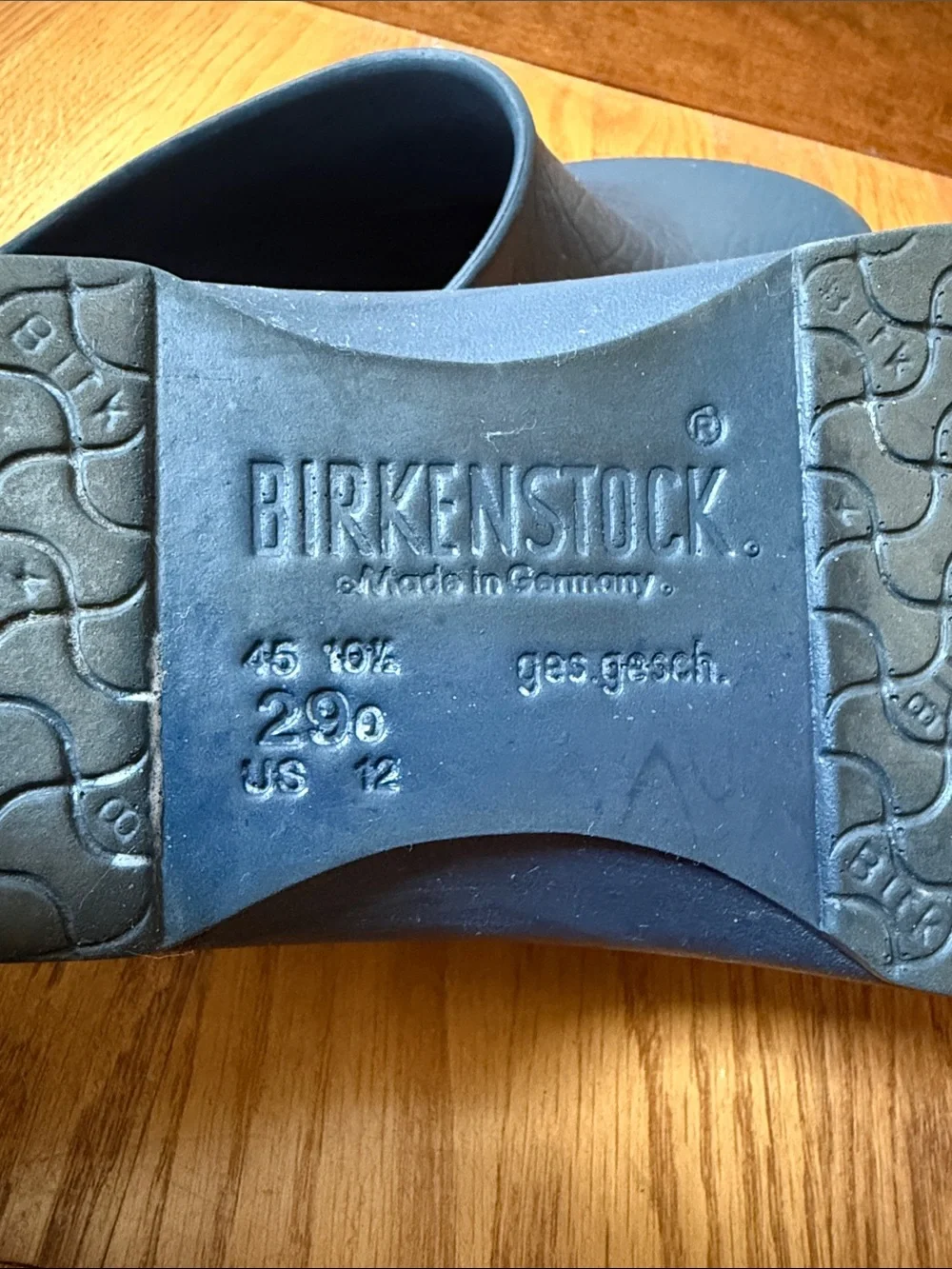 Birkenstock Clogs Navy Blue Men's EU 45 US 12M Workwear Slip Resistant Germany